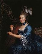 Portrait of Genevieve Rinteau de Verrieres, Mistress of Maurice de Saxe, Francois-Hubert Drouais